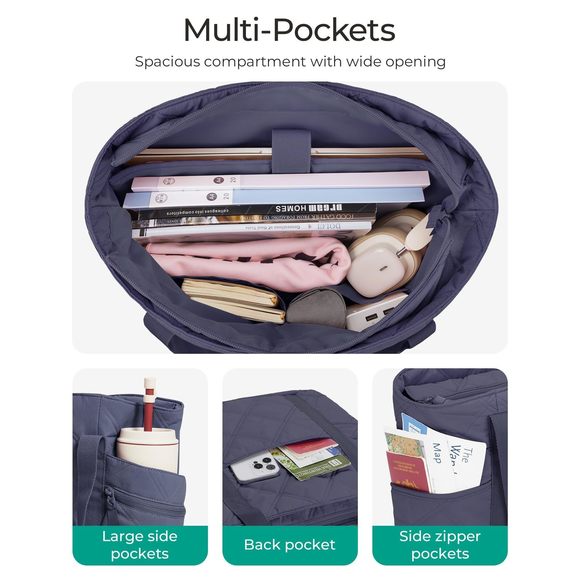 Tote Bag, Puffer Carry On Tote With Zier, Travel Essentials :') - Picture 2 of 7